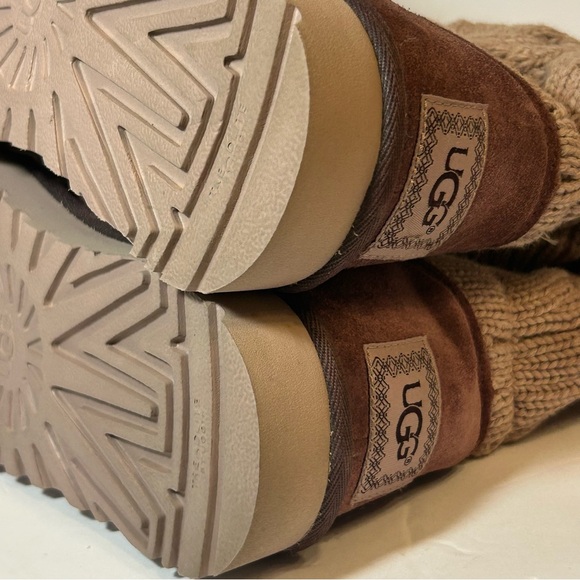 Ugg Kiandra Cordovan Boots Womens Wool Knit Lace Up Size 6 - Picture 10 of 11